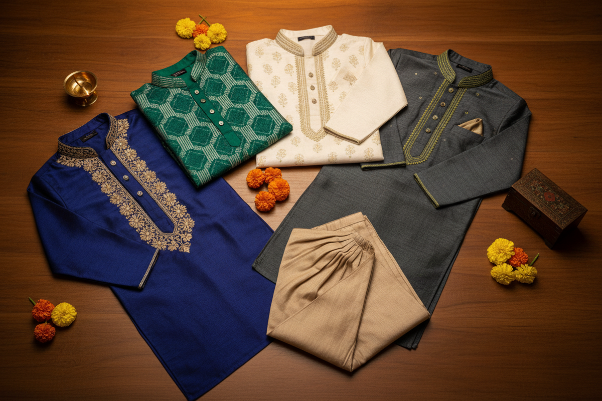 Kurta Pajama And Pathani Suit